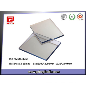 Transparente ESD Plexiglas Blatt, PMMA Blatt